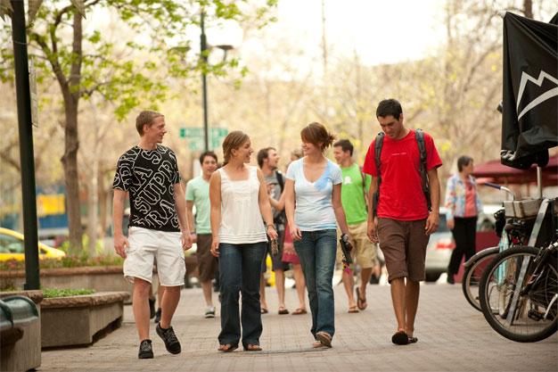 Students in Old Town